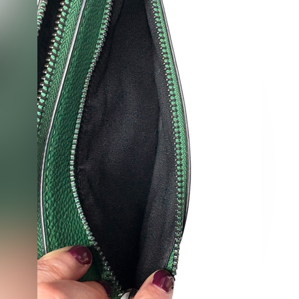 COACH Holden Crossbody “Spill the Beans” Diary Embroidery Green Limited NWOT - Picture 7 of 14